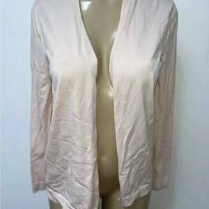 Pink Open Front Lightweight Ann Taylor Loft Size S
